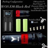 WOS E80 ผ่อนชำระได้ เครื่องสักไร้สายปรับสโตรกได้3.0/3.5/4.0/4.5/5.0มิล-เครื่องแท้-ร้านค้าในไทย