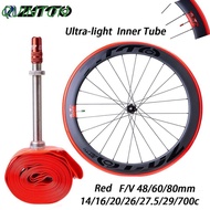 QUINTON Inner Tubes for Bicycles, French Valve TPU Bike Inner Tube, Tire Plug Repair Kit Anti Puncture FV 48mm 60mm 80mm Ultralight Bicycle Inner Tube Road Bike