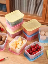 3入組密封廚房容器，冰箱保鮮盒，水果和蔬菜保鮮盒，餃子肉類和蛋薑蒜和洋蔥食品儲存容器，家用廚房器具，便當盒，廚房配件
