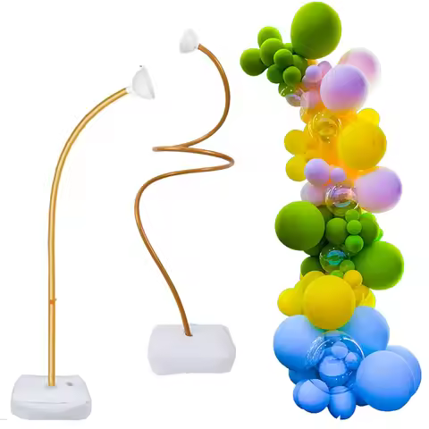 Balloon Arch Kit 6FT and 9.35FT Free Bending Half Balloon Arch Bracket with Base for Wedding Birthda