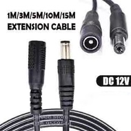 ESEETECH 1M / 3M / 5M / 10M / 15M DC FEMALE TO MALE PLUG ADAPTER  DC CABLE EXTENSION CCTV , SOLAR LA