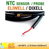 Probe Sensor NTC Eliwell Dixell 10K ohm 1.5m cap stainless hitam