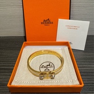 Hermes 全新白金配色豬鼻手環Mini Chaine d'ancre