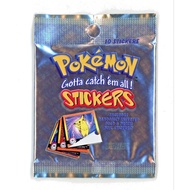 VINTAGE 1999 POKEMON STICKERS SEALED PACKS ARTBOX