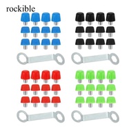 rockible 12 Soccer Cleats, Athletic Shoe Spikes, Nylon Threaded Screws, Soccer Cleats with Wrench fo