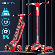Xe trượt scooter bánh phát sáng BBT GLOBAL KM984 cho bé từ 3-12 tuổi tải trọng tới 100kg bảo hành 12