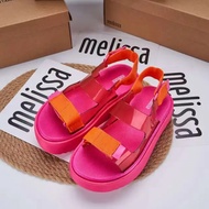 Summer Melissa Muffin Thick Sole Sandals Womens Casual Sports Shoes Candy Color Leopard Print Brave 
