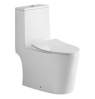 Baron W818 Rimless Washdown Flushing or Tiara 777 Rimless Turbo Tornado Flushing 1-Piece Toilet Bowl
