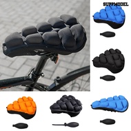 [SM]1 Set Bicycle Seat Cover Ergonomic Inflatable Non-slip 3D Airbags Comfortable Sit TPU Mountain Bike Foldable Saddle Cover Cycling Supplies