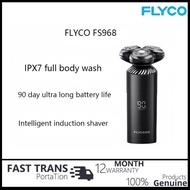 FLYCO FS968 Men’s Wet/Dry Rotary Shaver – Smart Sensor Rechargeable Electric Razor
