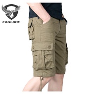 Eaglade Tactical Cargo Short Pants Men In Yellow Cotton Loose S6S