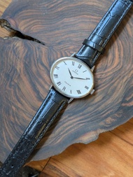 稀有大錶徑 羅馬字數字 omega 機械上鍊 古董錶