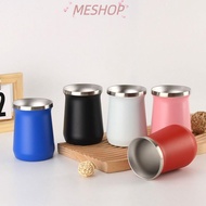 ME-BEAUTY Yerba Mate Cup, Bombilla Straw Double-Wall Yerba Mate Gourd, Kitchen Stainless Steel Easy 