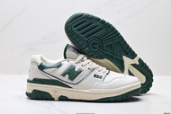 New Balance BB550 original genuine retro splicing comfortable casual sports running shoes white gree
