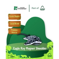 Safari Wonders - Magnet Shoulder Spotted Eagle Ray - Official Merchandise Taman Safari Indonesia