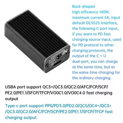 DC9V-35V 140W Full Protocol Super Fast Charger Car Charger Module Support Qc4.0/5.0 Pd2.0/3.0/Pps/Fc