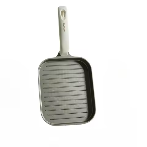 *Titanium ceramic steak frying pan, uncoated household non-stick induction cooker, steak frying pan,