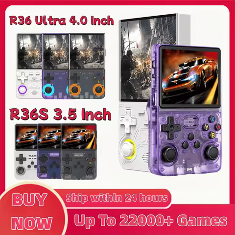 R36S Retro R36 Ultra Handheld Video Game Console IPS Screen 128GB Games Portable Pocket Player Linux