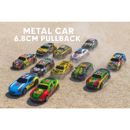 [TA] TC Children's Toy Metal Car 6.8CM & 8.6CM + Aircraft 5.2CM Pullback
