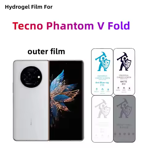 2pcs Matte Hydrogel Film For Tecno Phantom V Fold HD Screen Protector For Tecno Phantom V Fold Eye C