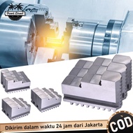 6/8 inch Hard Jaw 3 Jaw Rahang Chuck Bubut Claw 160/200 Lathe Chuck Mesin Kaki Utama Balik
