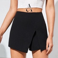 ANVERS | Women Casual Slim Fit Split Front Mini Skorts Shorts P0016
