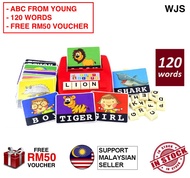 (120 ENGLISH WORDS) Senorita 120pcs 120 pcs Children English Spelling Fun Game Kids Flash Card Liter