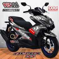 Stiker Striping Aerox 155 Old Variasi Redbull Torro 02