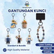 Ganci / Gantungan Kunci ROBLOX FORSAKEN 007N7 Ganci Akrilk Acrylic Keychain Lucu untuk Hadiah & Souv