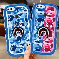 A-64 bape shark TPU Casing for OPPO A12S F7 A12 A11K F5 A7 A7n F9 A5S Pro Transparent Case
