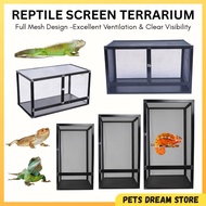 Reptile Screen Terrarium Reptile Full Mesh Cage Iguana cage Chameleon enclosure Bearded dragon cage 