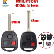 Keyecu 3 Buttons Smart Remote Car Key Fob 4C Chip Short 39Mm 48Mm B