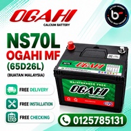 Installation Provided   NS70L OGAHI MF Car Battery Bateri Kereta TOYOTA HONDA EXORA Camry Innova