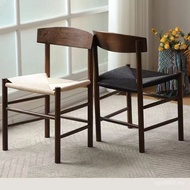 Japanese Style Small Apartment Medieval Solid Wood Restaurant Back Chair Chair Simple Nordic Dining 