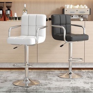 Bar Chair Home Simple Comfortable Bar Chair Rotating Adjustable Chair Modern Stool with Backrest Bar Stool