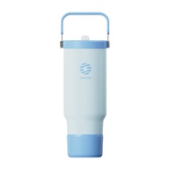 FJbottle Hot-Cold Water Bottle 1200ml Metro Cafe Style With Handle Shoulder Strap And Straw