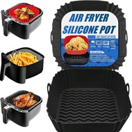Square Silicone Air Fryer Liner-8-Inch (About 20.3 Cm) Air Fryer Reusable Liner-Air Fryer Accessorie