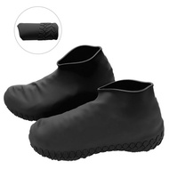 laday love Waterproof Non-Slip Rubber Hiking Rain Shoe Cover Reusable Silicone Shoe Covers for Men W