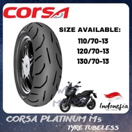 TAYAR CORSA PLATINIUM M5 YAMAHA NMAX155 TUBELESS 13" 13"INCH 110/70-13,120/70-13,130/70-13 (READY ST