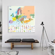 POSSBAY English Map-Europe Map-Political Distribution Map,Home Decor,Study,Geographical Tools,Touris