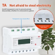 Smart Electricity Meter WIFI Remote Prepaid Electricity Meter Multifunctional 3-phase Rail Type Home