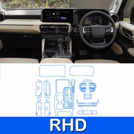 For Toyota Land Cruiser Prado LC250 2024 2025 Car TPU Interior Film Steering Wheel Navigation Screen