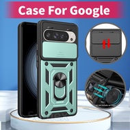 For Google Pixel9 Pixel 9 Pro 9Pro XL 5G Phone Case Shockproof Armor Ring Bracket Casing hp Pixel9Pr