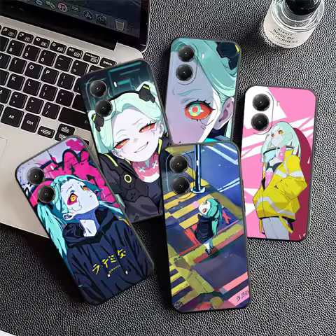 E-Edgerunners Anime Rebecca Soft Phone Case for Xiaomi Poco X7 X8 Pro Max X5 X6 X3 F8 F7 Ultra M8 M7