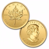 1 gram Canadian Gold Maple Leaf  Coin