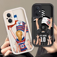 Casing For Reno 7Z 5G/Reno 8Z 5G Cartoon Silicone Accessories  Soft Phone Case TPU Number 10 footbal