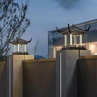 Garden Outdoor Solar Pillar Lamps Waterproof Decoration Lighting Pillars Lamp Solar Powered Outdoor 