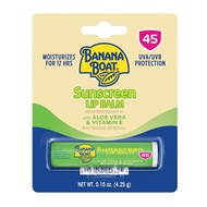 BananaBoatSPFLipBalmwithAloeVera&VitaminE,0.15oz|BeachEssentials,MoisturizingLipSunscreenSPF45,Trave