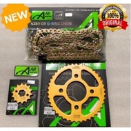AJI RACING 428H CHAIN RANTAI [ O-RING / BIASA ] + SPROCKET ❗428H VALUE SET❗RS150 / RSX 150 / RSX150
