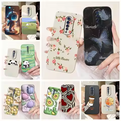 For Oppo Reno2 Case Reno 2F 2Z Luxury Candy Painted Cover Shockproof Phone Case For Oppo Reno 2 Reno